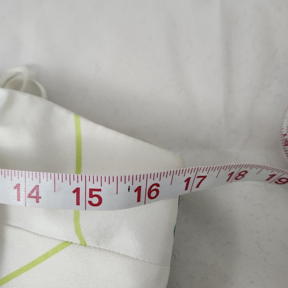 Kay Unger Green and White Strapless Dress - Picture 11 of 15